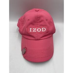 Izod Golf Pink White Hat Cap Womens Adjustable- Fast Shipping!